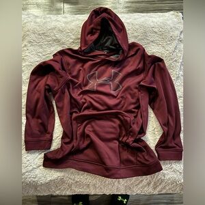 Under Armour Burgundy Hoodie Size XL Like New!